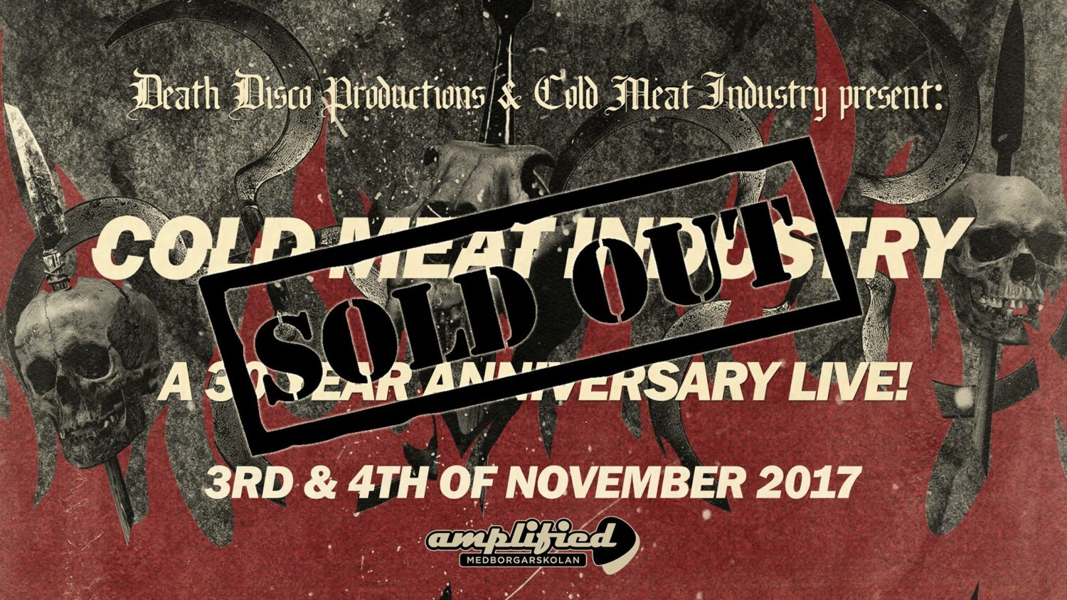 SOPHIA - Cold Meat Industry 30 Years Anniversary live!  3/11 2017 [Klubben]