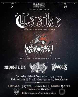 Voodus, Malakhim, Mortuus, Mephorash & Taake - Slaktkyrkan 18/11 2023