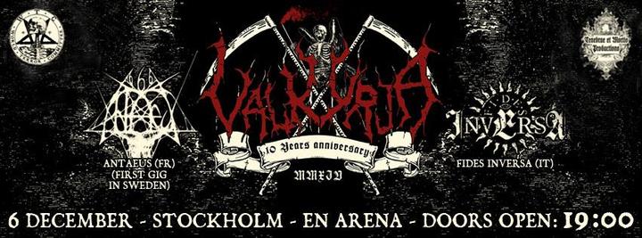 VALKYRJA  10 years anniversary - 6/12 2014 En Arena